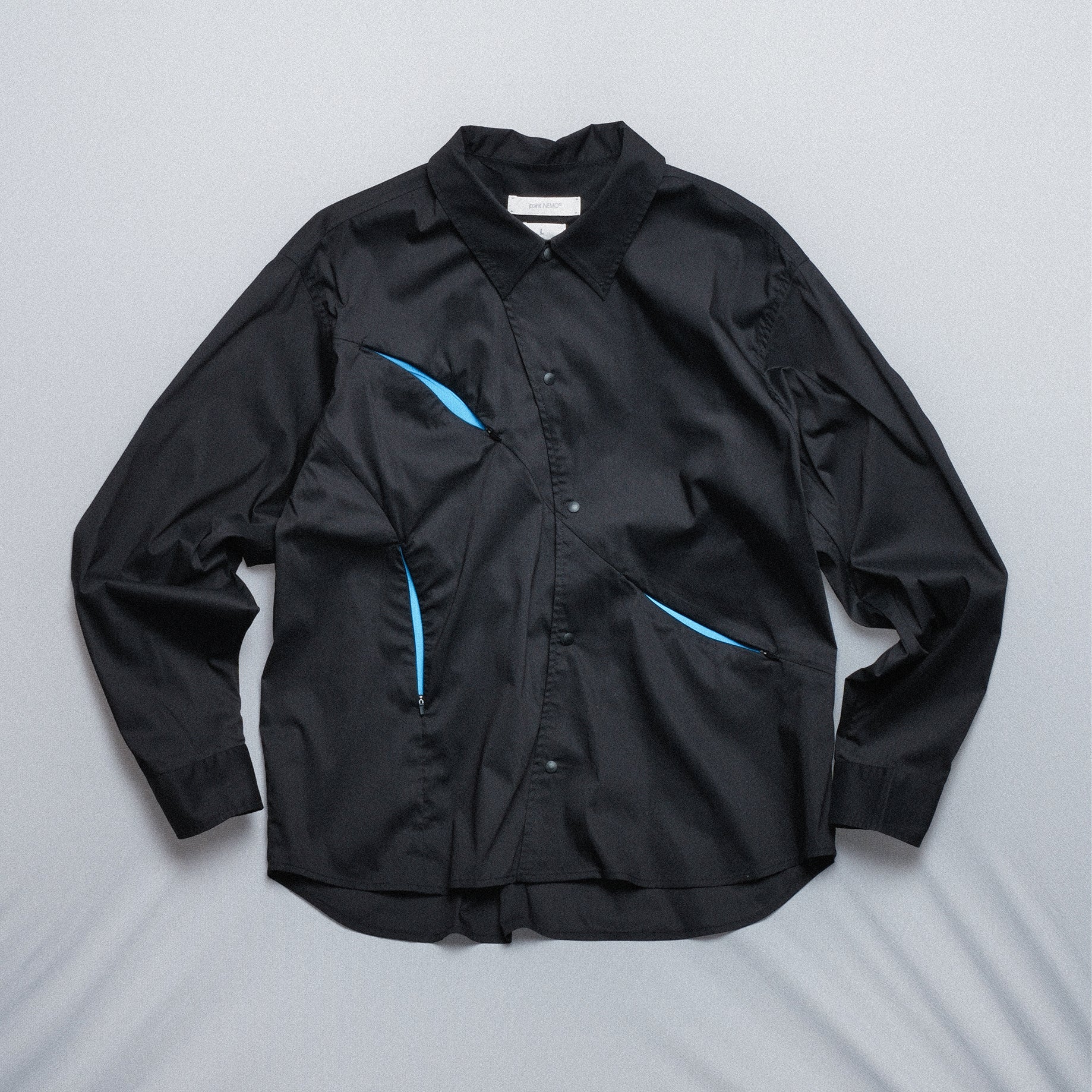 point NEMO Arc-Cut Color-Block Long Sleeve Shirt