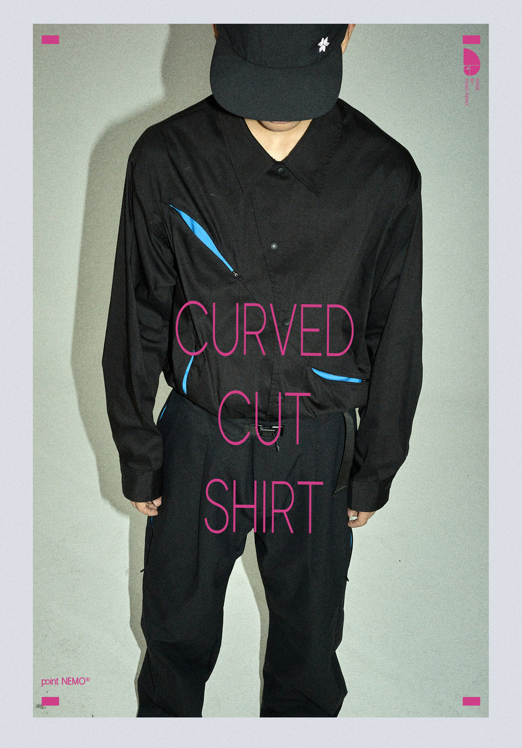 point NEMO Arc-Cut Color-Block Long Sleeve Shirt