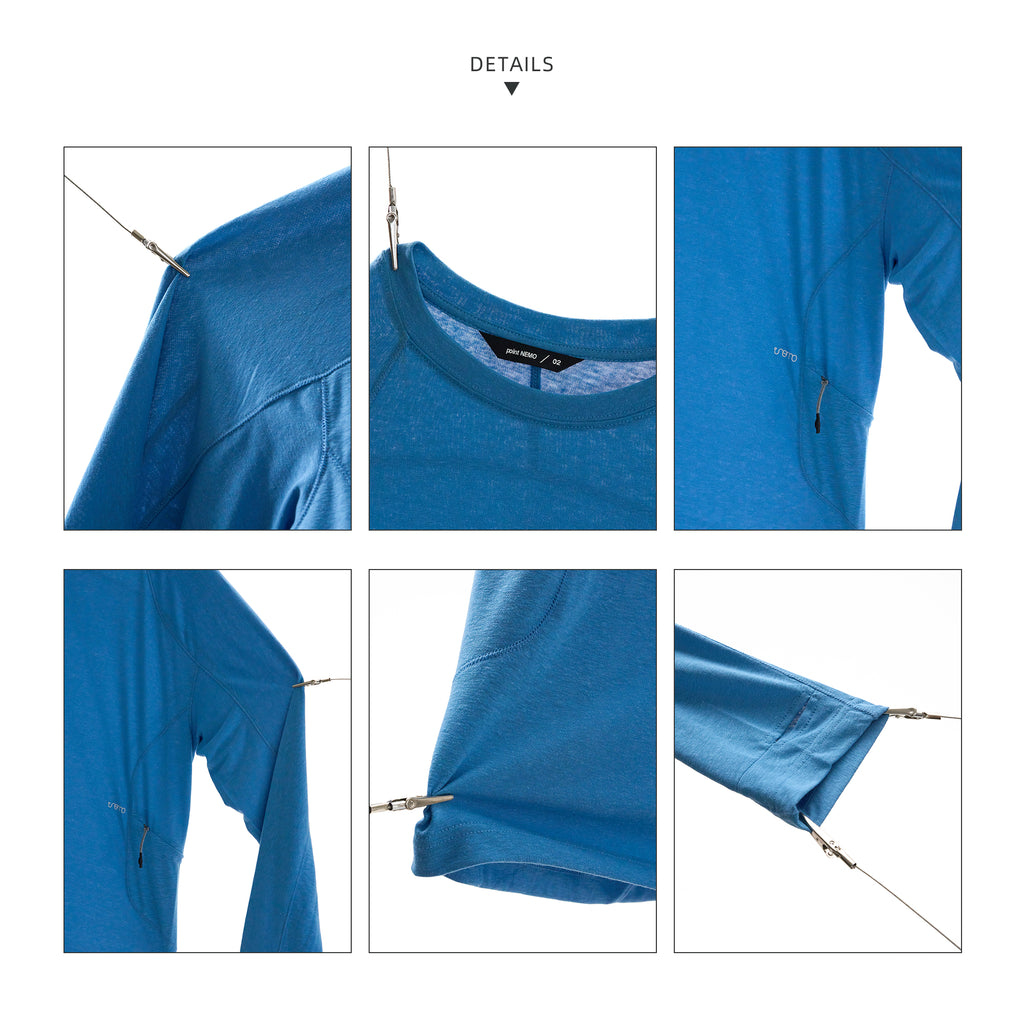 point NEMO Natural Hemp Long Sleeve Tee – Breathable, Anti-Odor & Moisture-Wicking