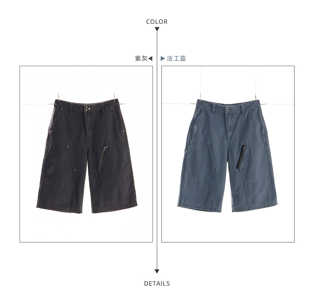 point NEMO Washed Utility Logging Shorts – Rugged Cropped Workwear