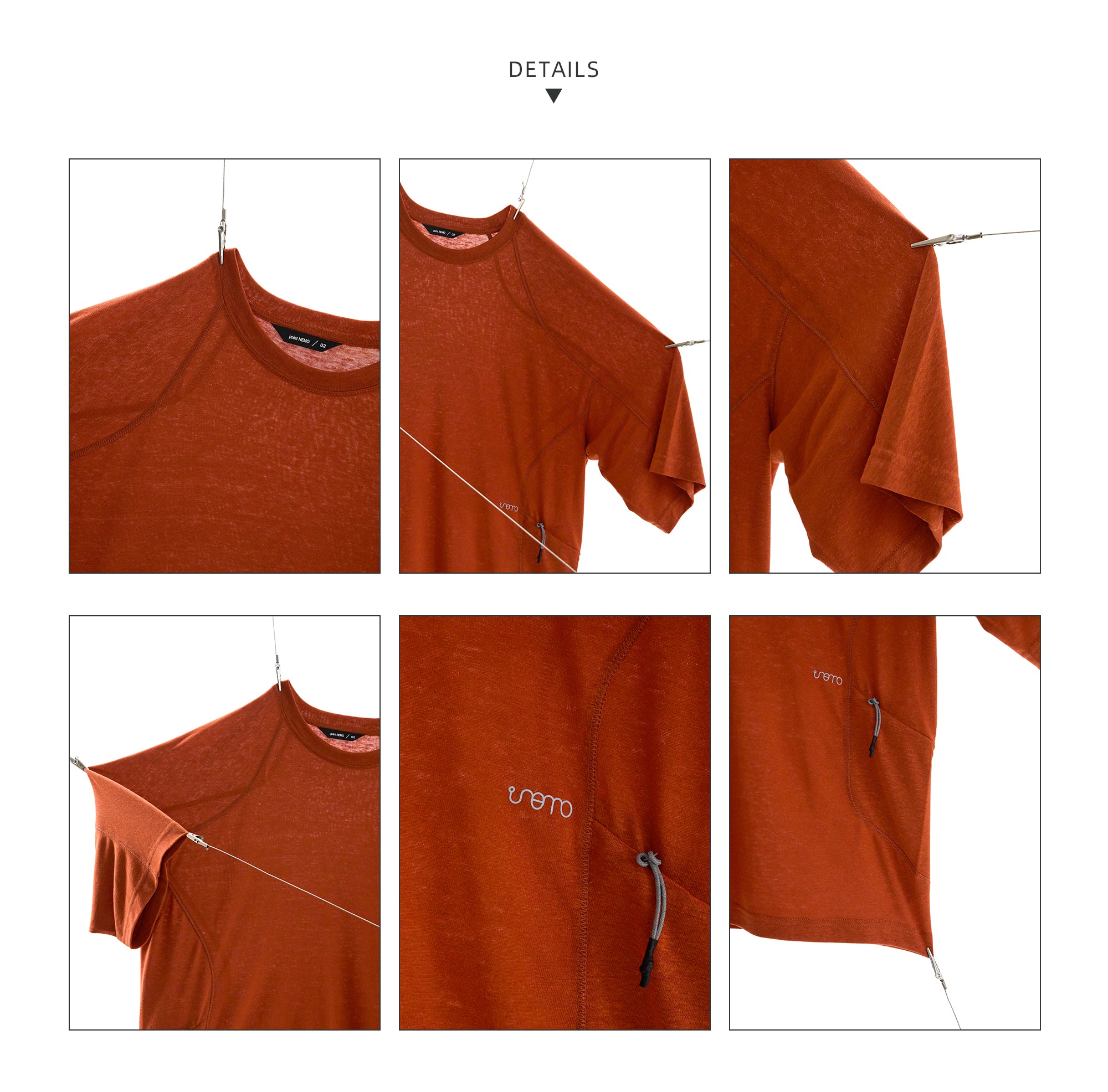 point NEMO Natural Hemp Short Sleeve Tee – Breathable, Anti-Odor & Moisture-Wicking