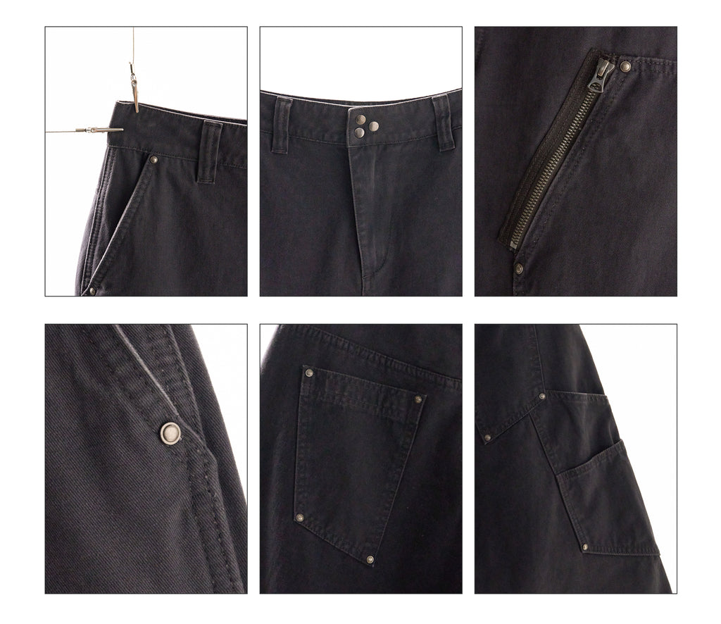 point NEMO Washed Utility Logging Shorts – Rugged Cropped Workwear