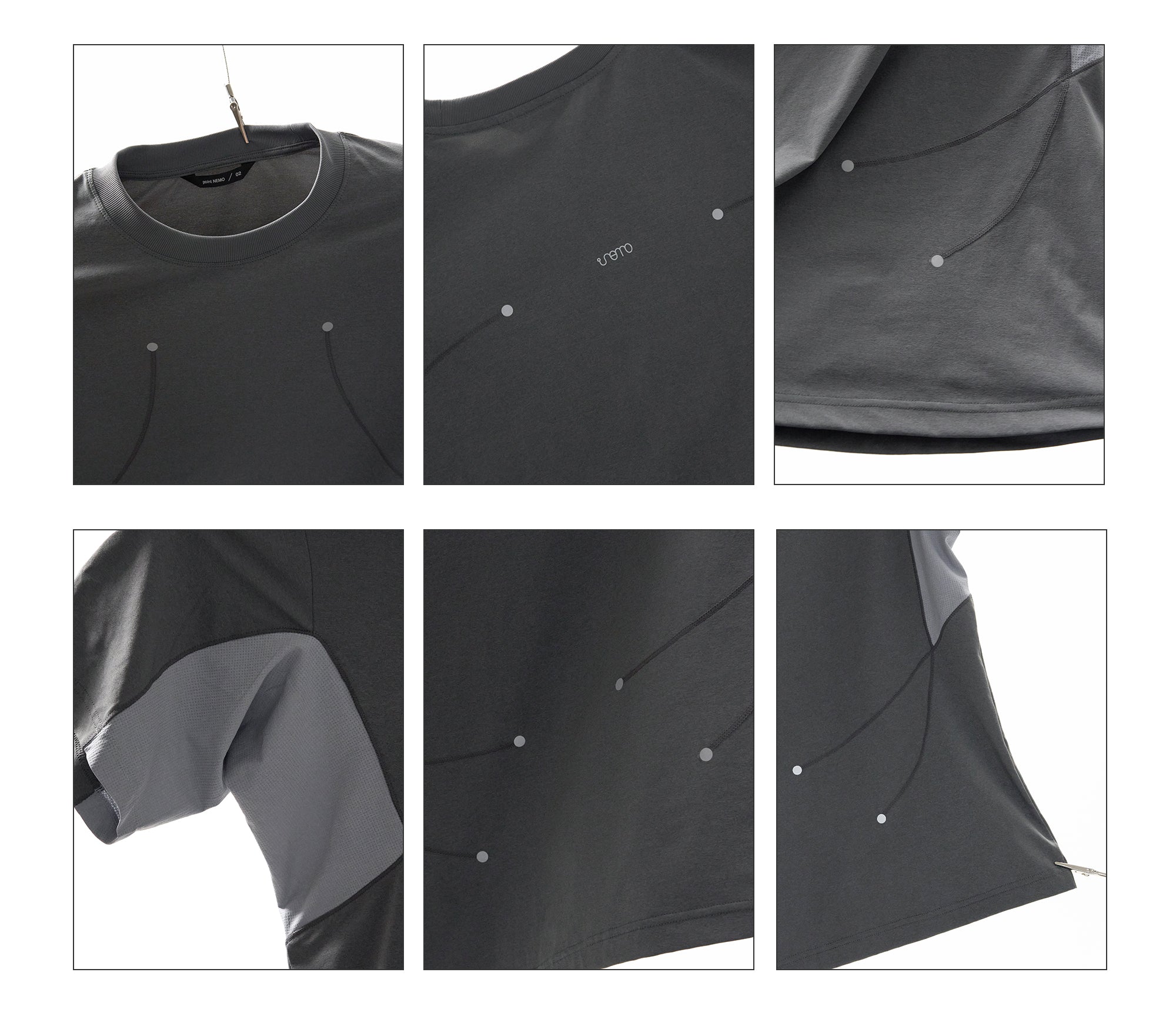 point NEMO Patchwork Technical Tee – Cooling, UV-Shield & Anti-Odor Performance Gear