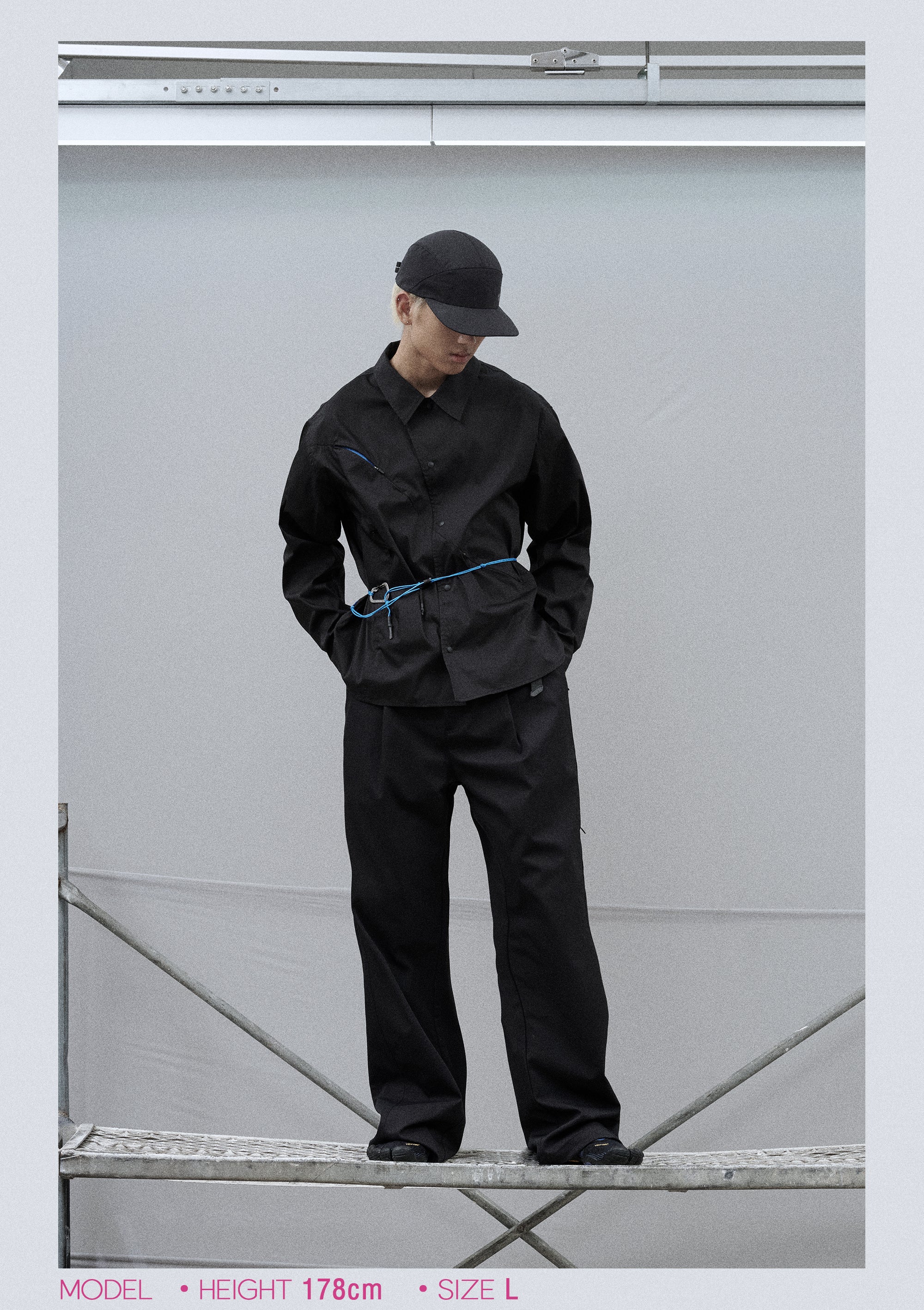 point NEMO Arc-Cut Color-Block Long Sleeve Shirt