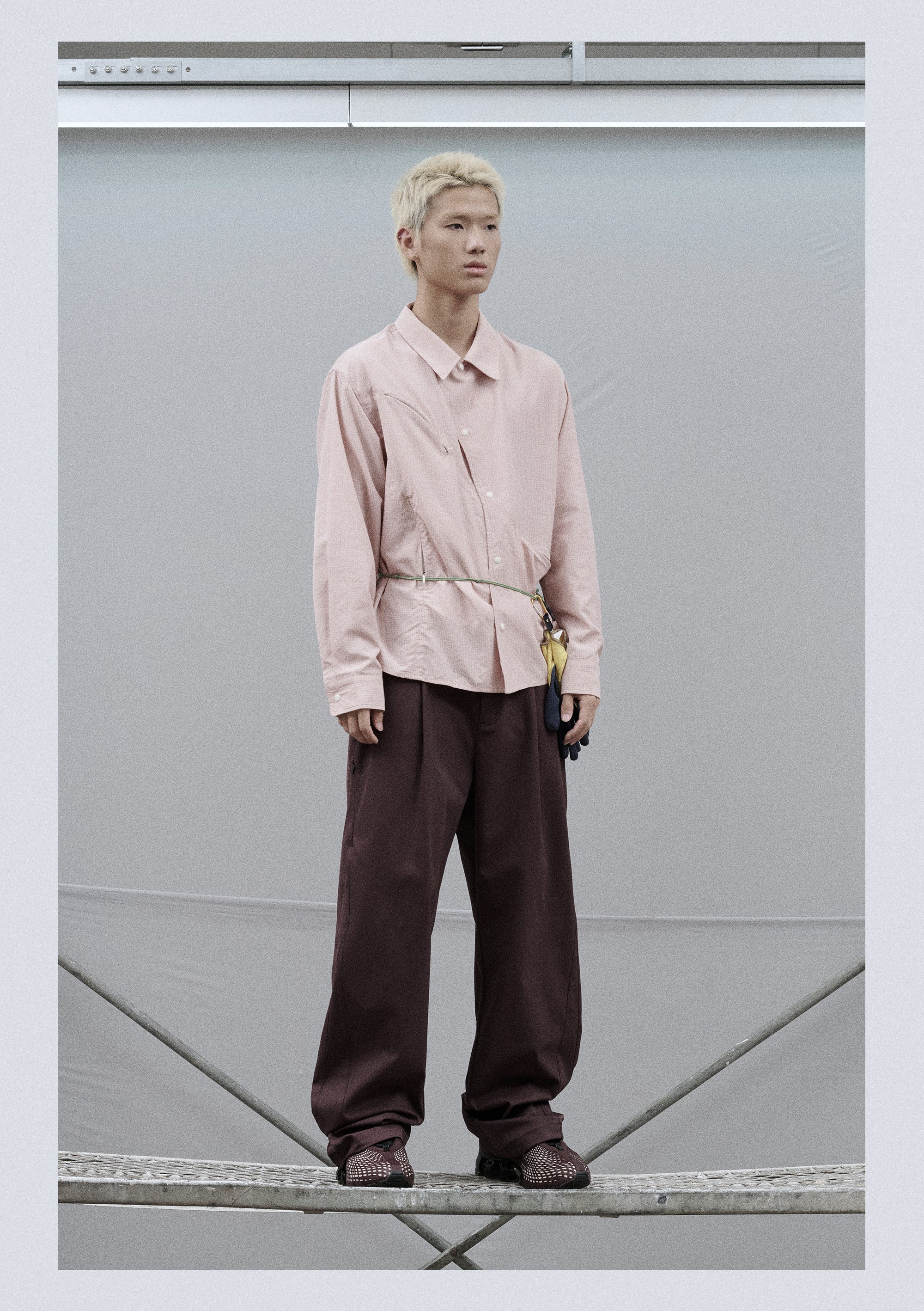 point NEMO Arc-Cut Color-Block Long Sleeve Shirt