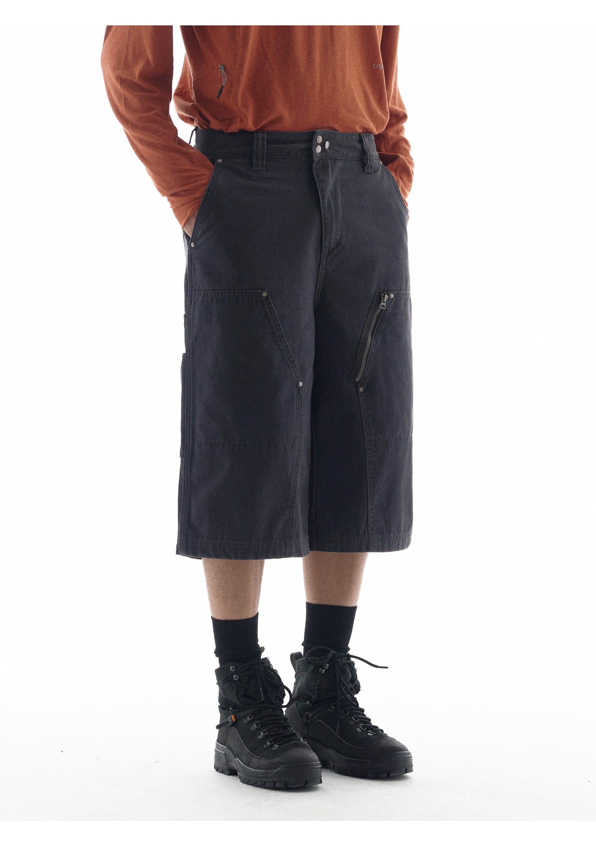 point NEMO Washed Utility Logging Shorts – Rugged Cropped Workwear
