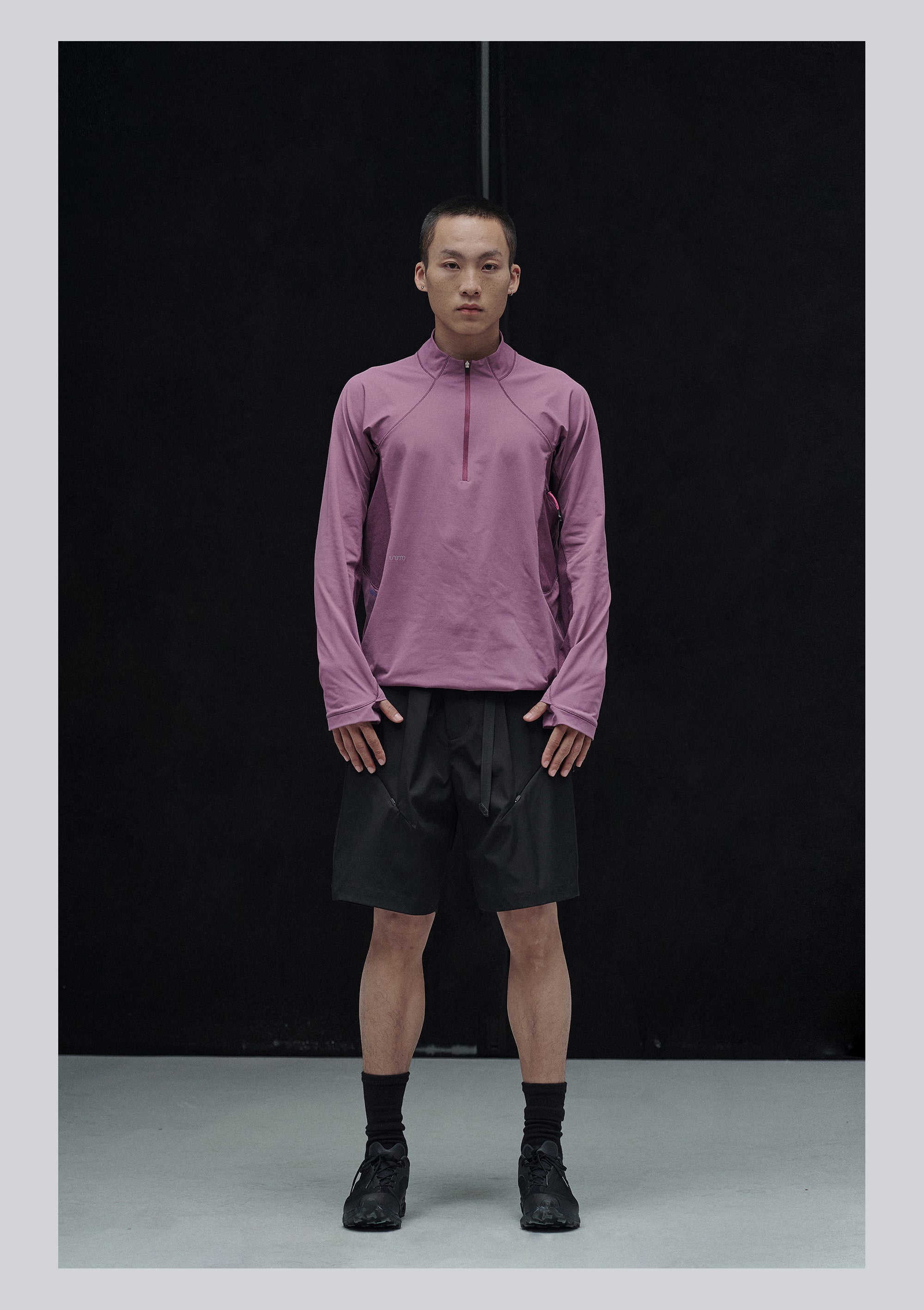 point NEMO 25SS Paneled Contrast Running Long Sleeve – Technical Performance Top