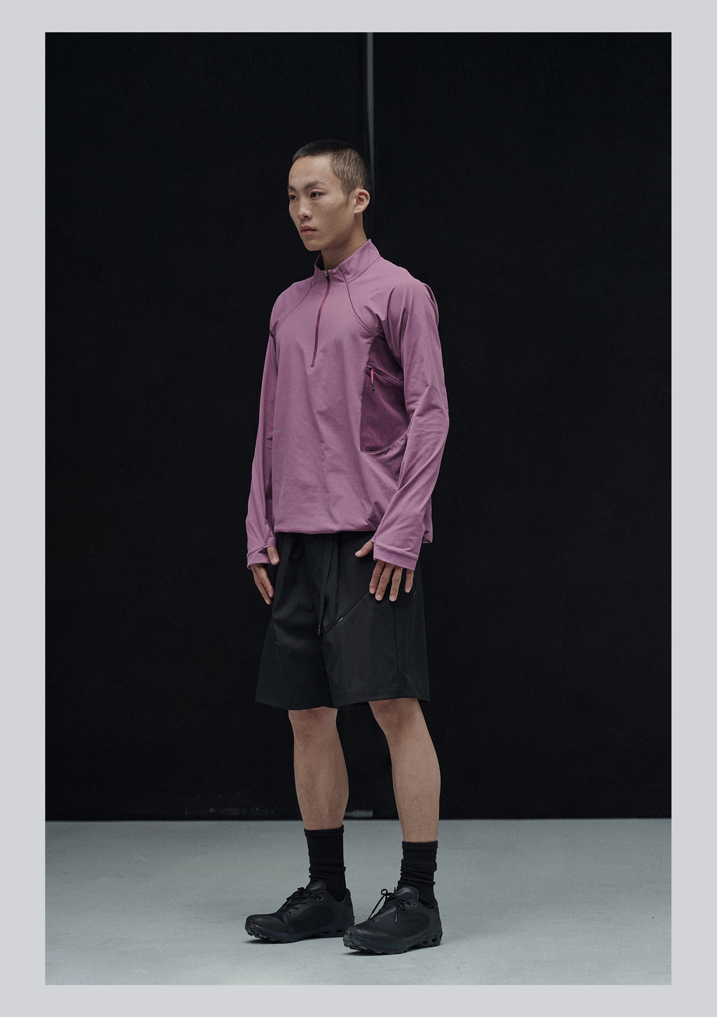 point NEMO 25SS Paneled Contrast Running Long Sleeve – Technical Performance Top