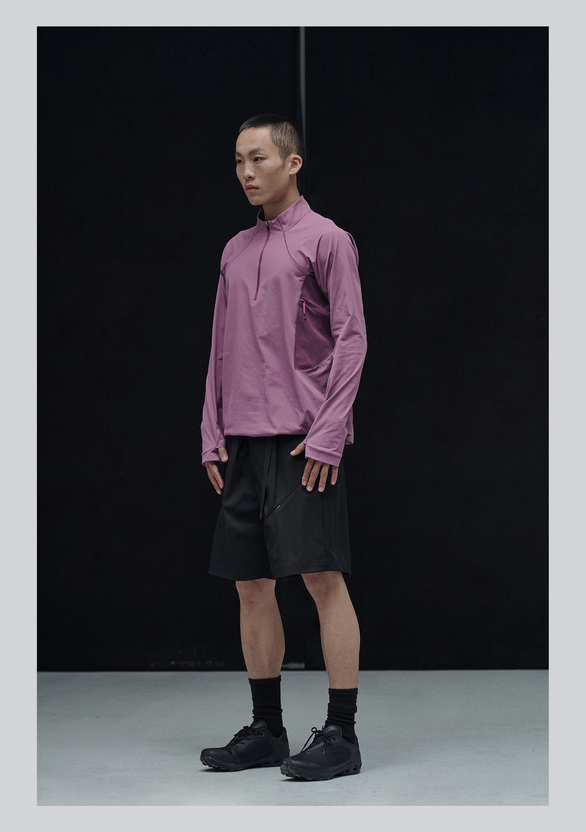 point NEMO 25SS Paneled Contrast Running Long Sleeve – Technical Performance Top