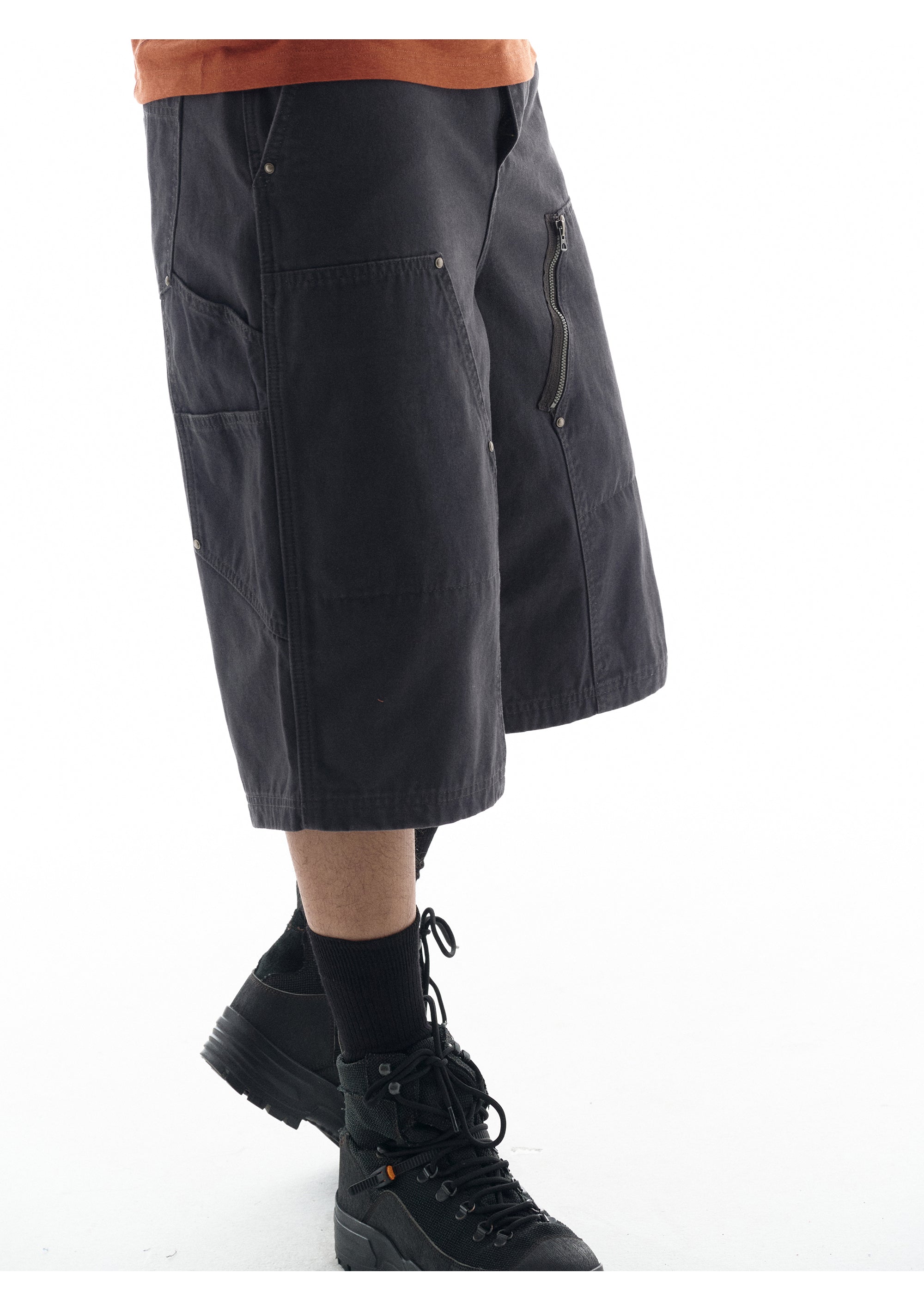 point NEMO Washed Utility Logging Shorts – Rugged Cropped Workwear