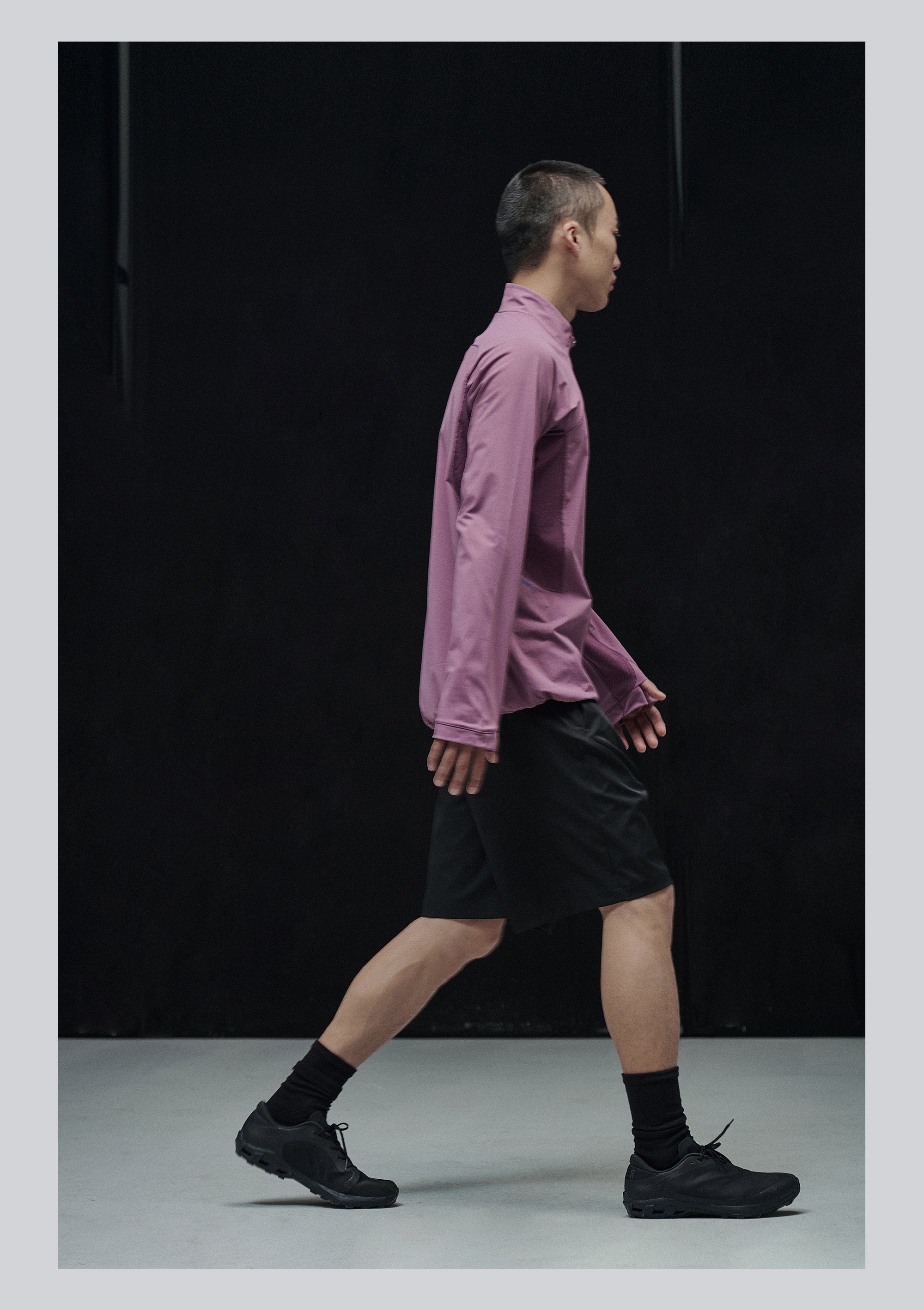 point NEMO 25SS Paneled Contrast Running Long Sleeve – Technical Performance Top