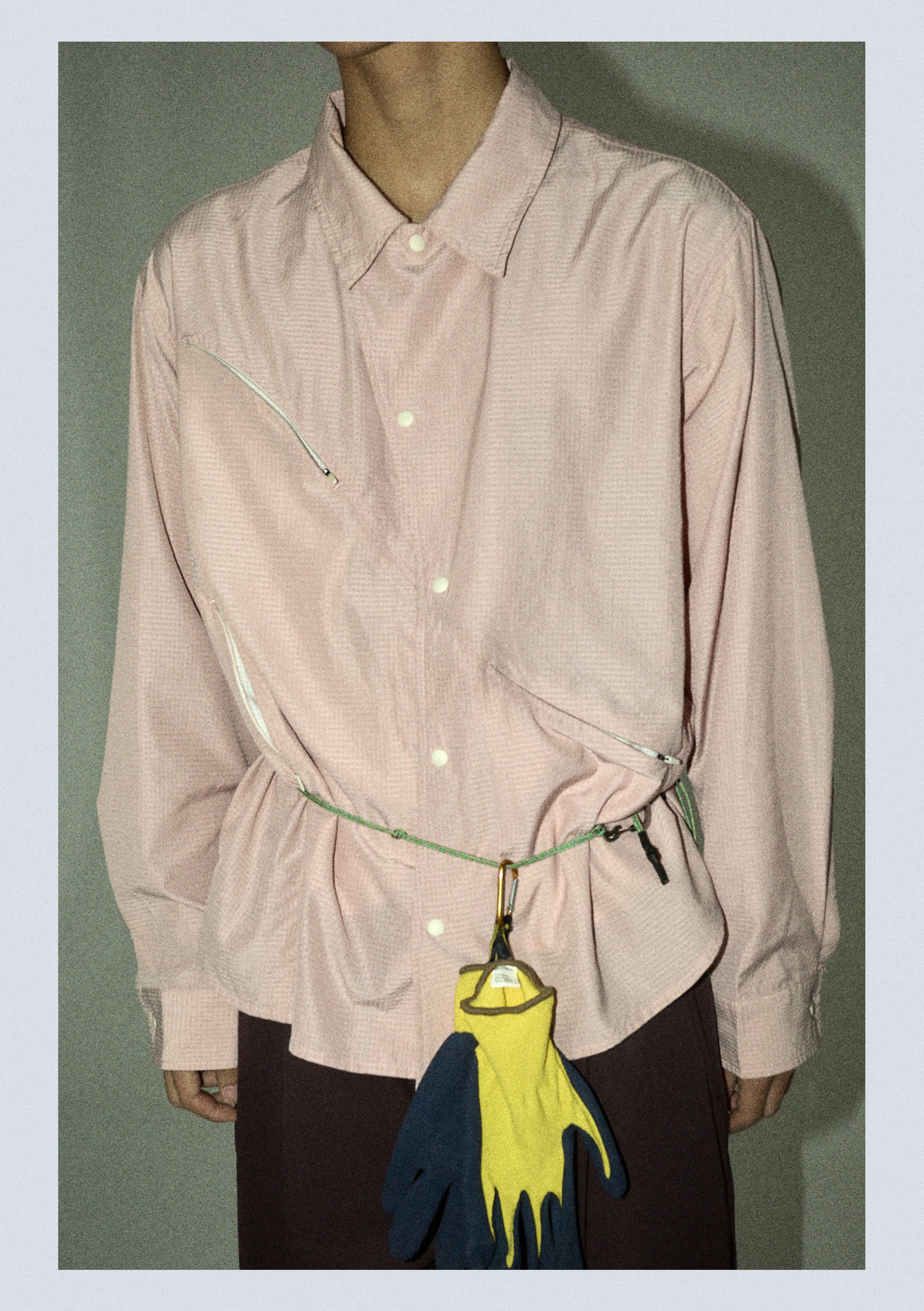 point NEMO Arc-Cut Color-Block Long Sleeve Shirt